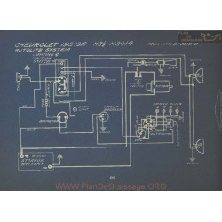 Chevrolet H2 H3 H4 Schema Electrique 1915 1916 Autolite