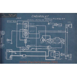 Chevrolet H2 H4 6voult Schema Electrique 1916 Autolite