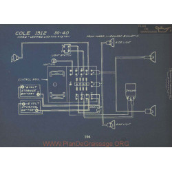 Cole 30 40 Schema Electrique 1912 Ward Leonard