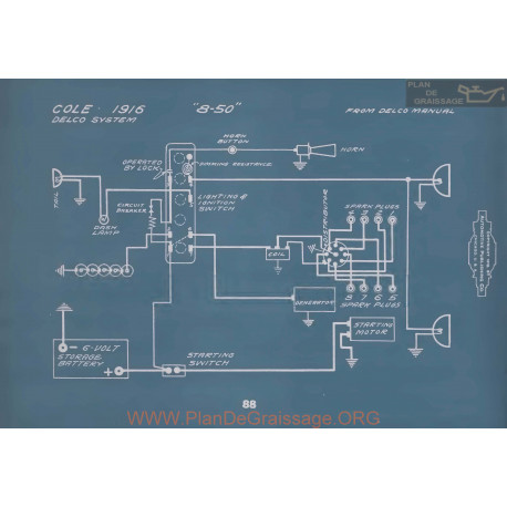 Cole 8 50 Schema Electrique 1916 V2