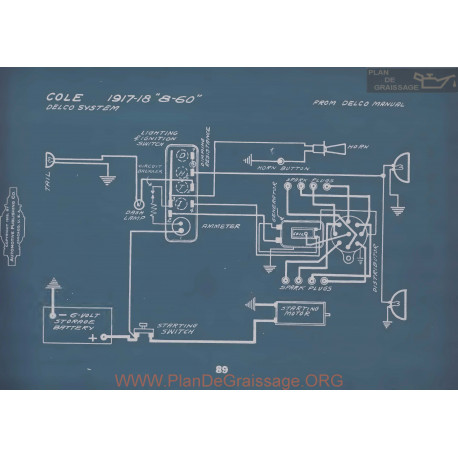 Cole 8 60 Schema Electrique 1917 1918 V2