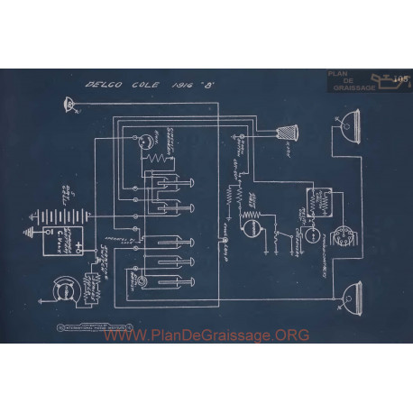 Cole 8 Schema Electrique 1916