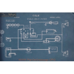 Cole 850 6volt Schema Electrique 1916 Delco V5