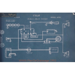 Cole 850 6volt Schema Electrique 1916 Delco