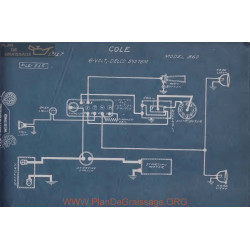 Cole 860 6volt Schema Electrique 1917 Delco