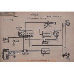 Cole 860 870 6volt Schema Electrique 1918 Delco V2