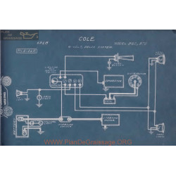 Cole 860 870 6volt Schema Electrique 1918 Delco