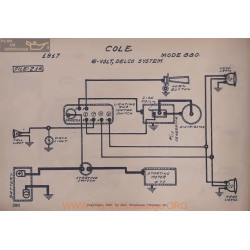 Cole 880 6volt Schema Electrique 1917 Delco V2