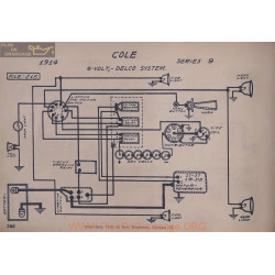 Cole 9 6volt Schema Electrique 1914 Delco V2