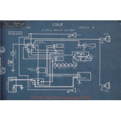 Cole 9 6volt Schema Electrique 1914 Delco