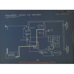 Columbia 7w Schema Electrique 1919 1920 Autolite