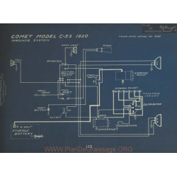 Comet C53 Schema Electrique 1920 Wagner