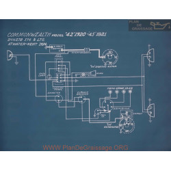 Commonwealth 42 Schema Electrique 1920