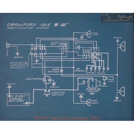 Crawford 6 35 Schema Electrique 1915