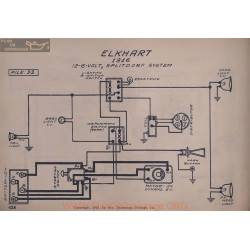 Crow Elkhart 12volr 6volt Schema Electrique 1916 Splitdorf