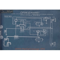 Crow Elkhart Ce 35 33 36 44 42 46 6volt Schema Electrique 1916 1917 Dyneto