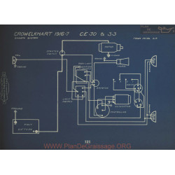 Crow Elkhart Ce30 Ce33 Schema Electrique 1916 1917 Dyneto