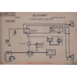 Crow Elkhart G H K D 6volt Schema Electrique 1920 Delco