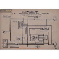 Cunningham M Ambulance Hearse 16volt Schema Electrique 1913 Norheast