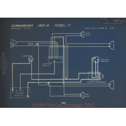 Cunningham M Schema Electrique 1913 1914 North East