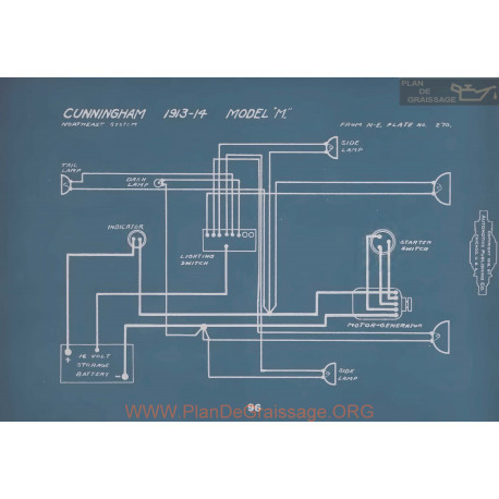 Cunningham M Schema Electrique 1913 1914 V2