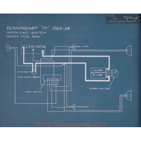 Cunningham M Schema Electrique 1913 1914