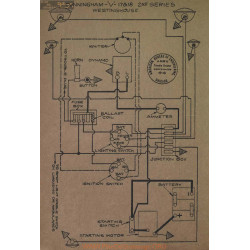 Cunningham V 2eme Series Schema Electrique 1917 1918 Westinghouse