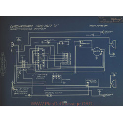 Cunningham V Schema Electrique 1916 1917 Westinghouse