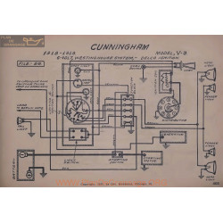 Cunningham V3 6volt Schema Electrique 1918 1919 Westinghouse