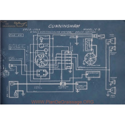 Cunningham V3 6volt Schema Electrique 1918 1919