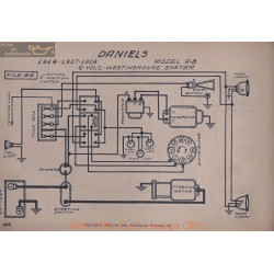 Daniels A B 6volt Schema Electrique 1916 1917 1918 Westinghouse