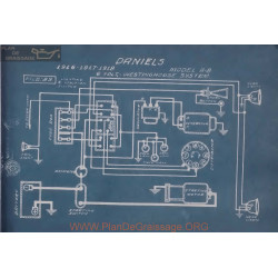 Daniels A8 6volt Schema Electrique 1916 1917 1918 Westinghouse