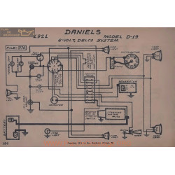 Daniels D19 6volt Schema Electrique 1921 Delco