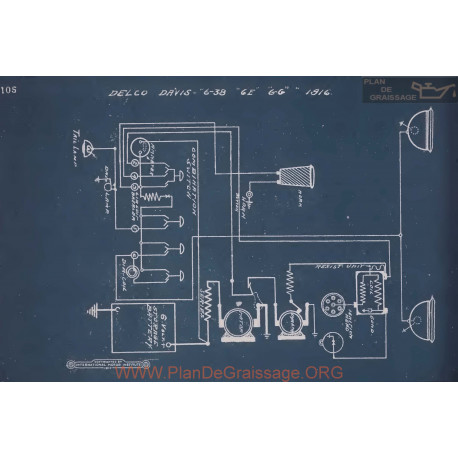 Davis 6 38 6e 6g Schema Electrique 1916