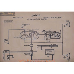 Davis 6h 6i 6k 6volt Schema Electrique 1917 1918 Delco V2