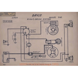 Davis 7n 6volt Schema Electrique 1920 Delco