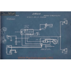 Davis C38 6e 6g 6volt Schema Electrique 1916 Delco