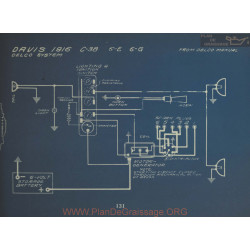 Davis C38 6e 6g Schema Electrique 1916 Delco