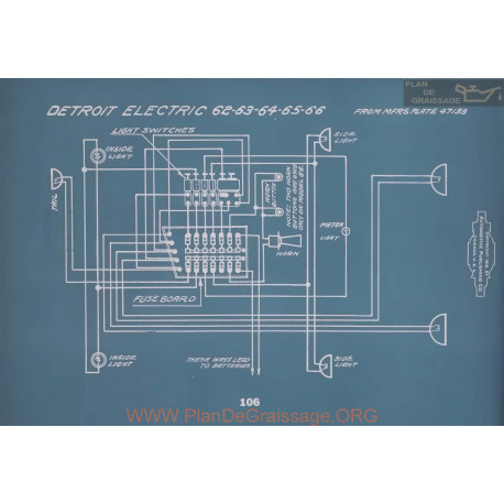Detroit Electric 62 63 64 65 66 Schema Electrique