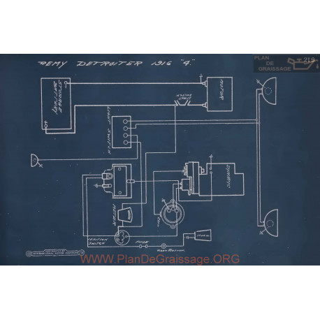 Detroiter 4 Schema Electrique 1916