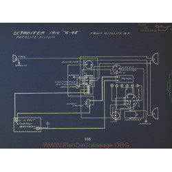 Detroiter 6 45 Schema Electrique 1916 Autolite