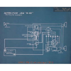 Detroiter 6 45 Schema Electrique 1916