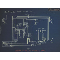 Detroiter 6 45 Schema Electrique 1917 Autolite