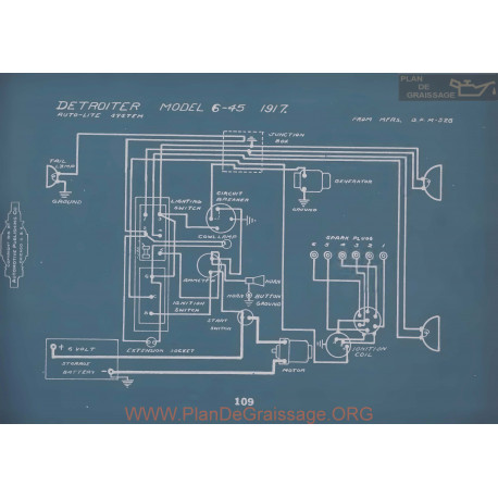 Detroiter 6 45 Schema Electrique 1917 V2