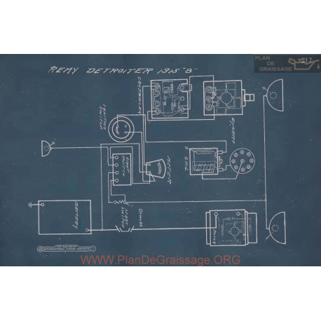 Detroiter 8 Schema Electrique 1915