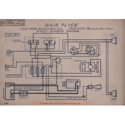 Dixie Flyer L H 6volt Schema Electrique 1918 1919 Dyneto V2