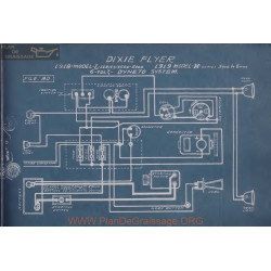 Dixie Flyer L H 6volt Schema Electrique 1918 1919 Dyneto