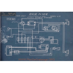 Dixie Flyer L3 6volt Schema Electrique 1916 1917 Dyneto