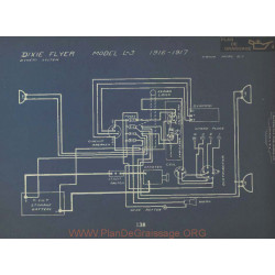 Dixie Flyer L3 Schema Electrique 1916 1917 Dyneto
