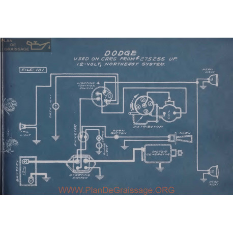 Dodge 275255 12 Volt Schema Electrique Norteast